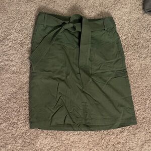 J. Crew Dark Green Pencil Skirt